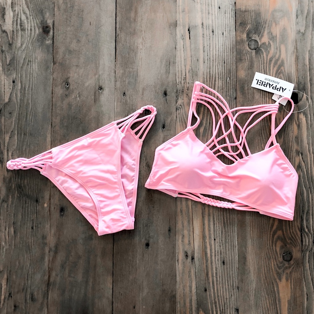 NWT Cupshe cross neck bikini